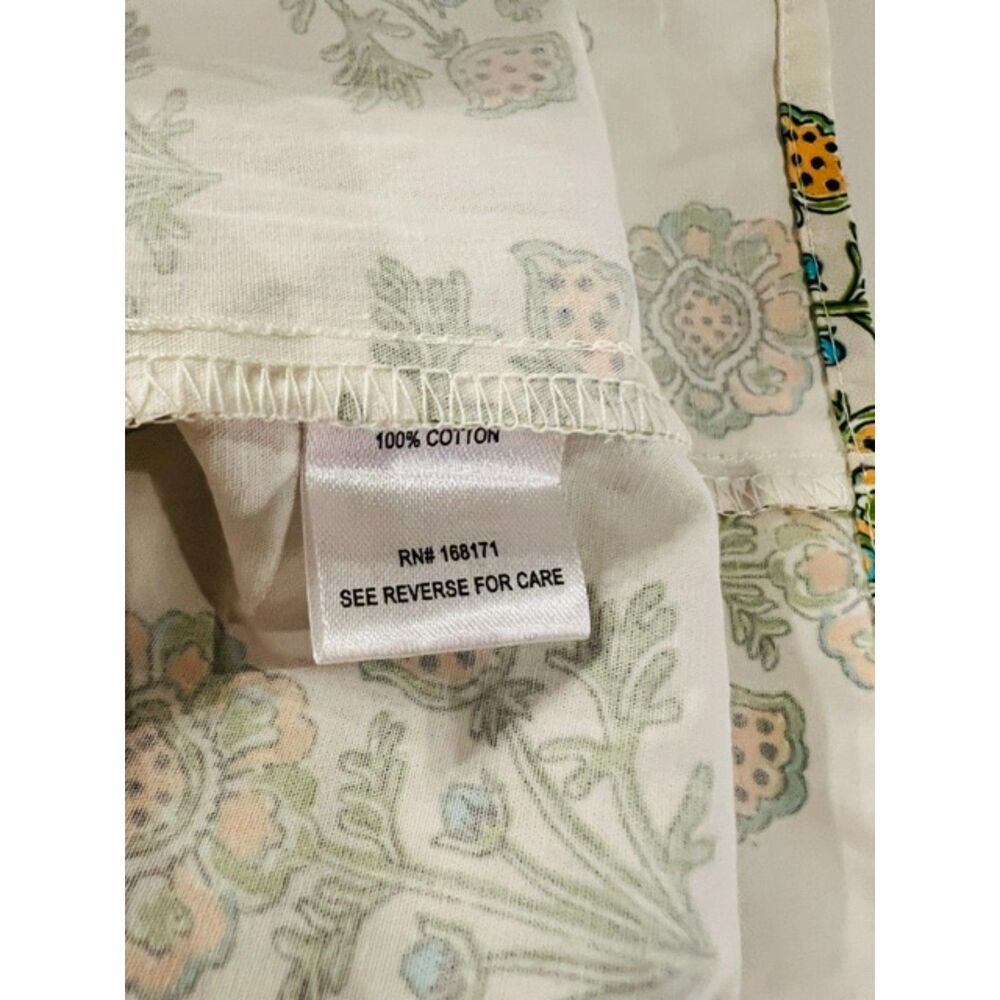 Tracy Evans NWT Floral Smocked Maxi Dress Cotton Flutter Sleeve Medium - Picture 8 of 10